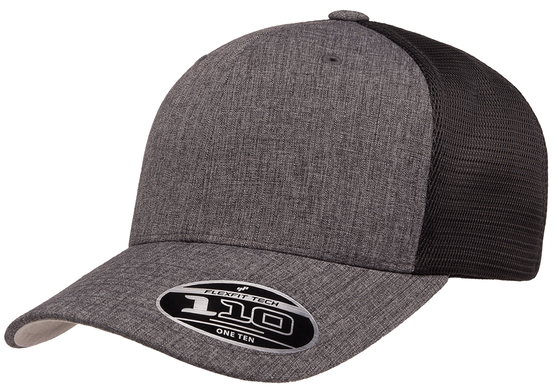 Flexfit 110 Hat - Black Melange/Black